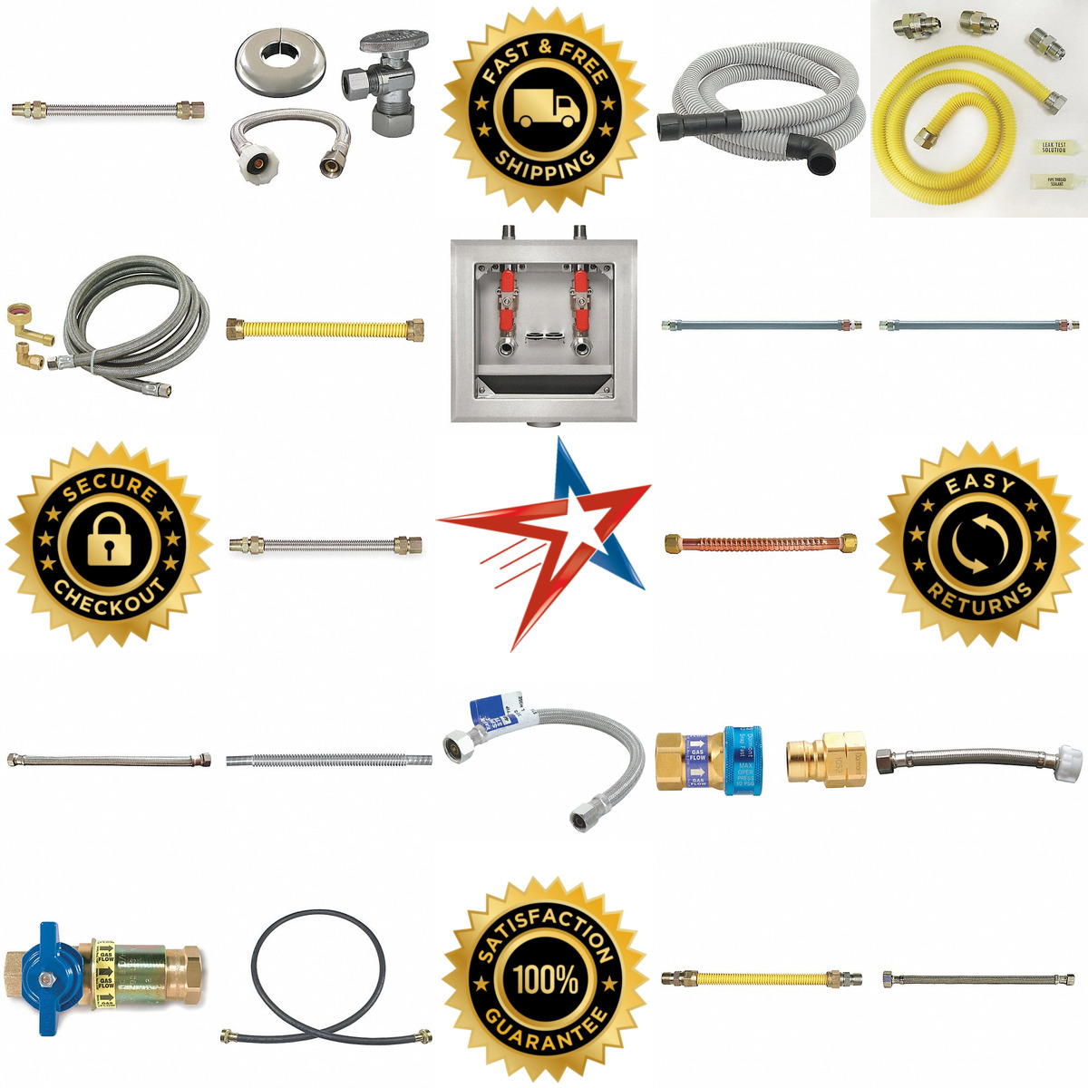 A selection of Gas and Water Line Connectors products on GoVets