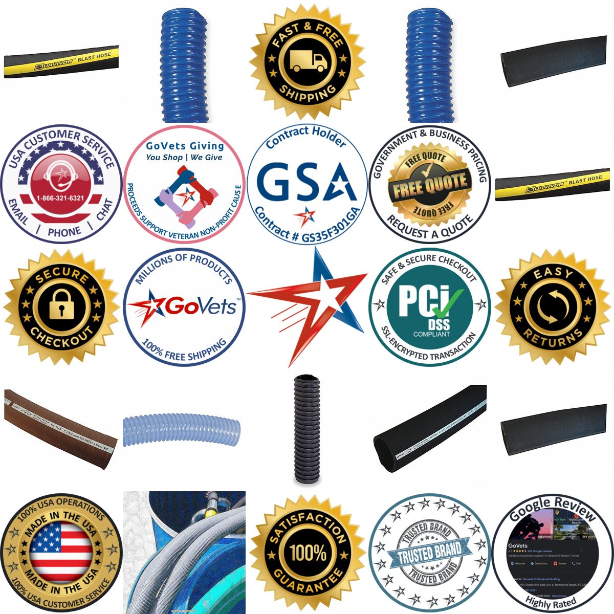 A selection of Bulk Material Handling Hoses products on GoVets