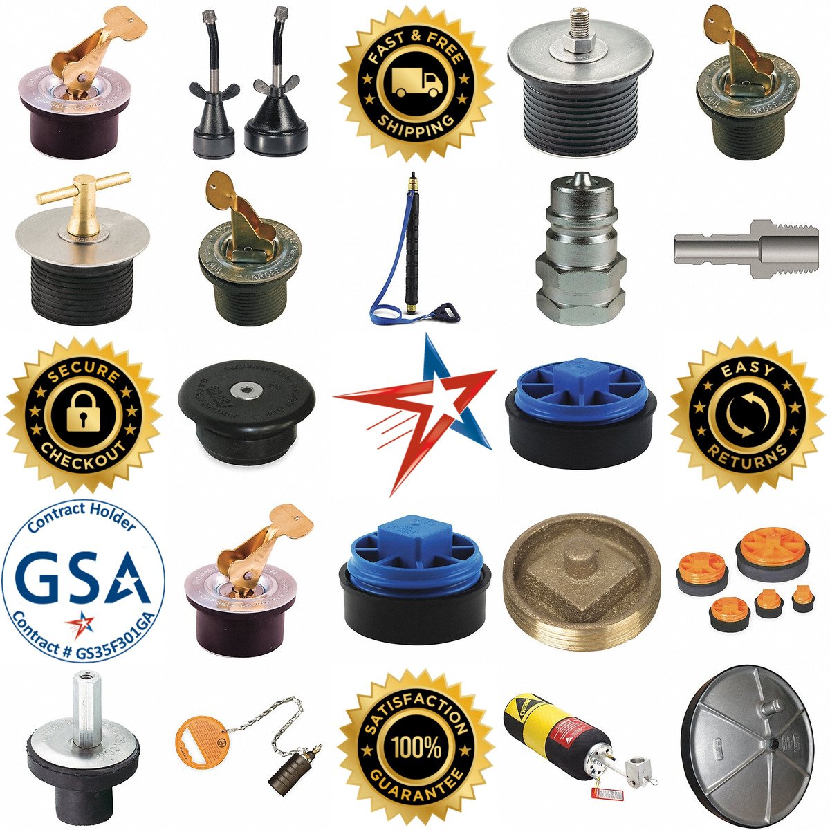 A selection of Pipe and Test Plugs products on GoVets
