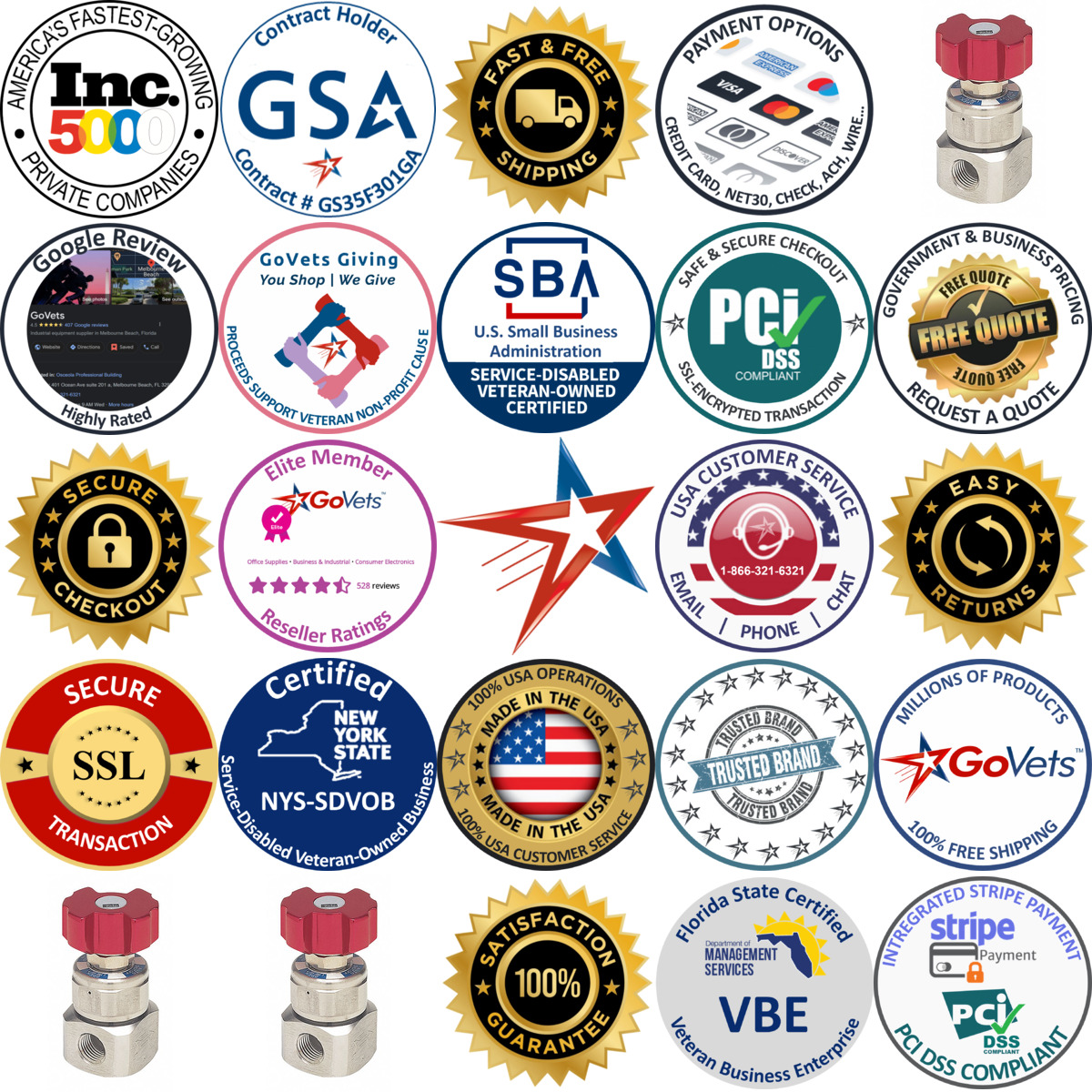 A selection of Excess Flow Valves products on GoVets