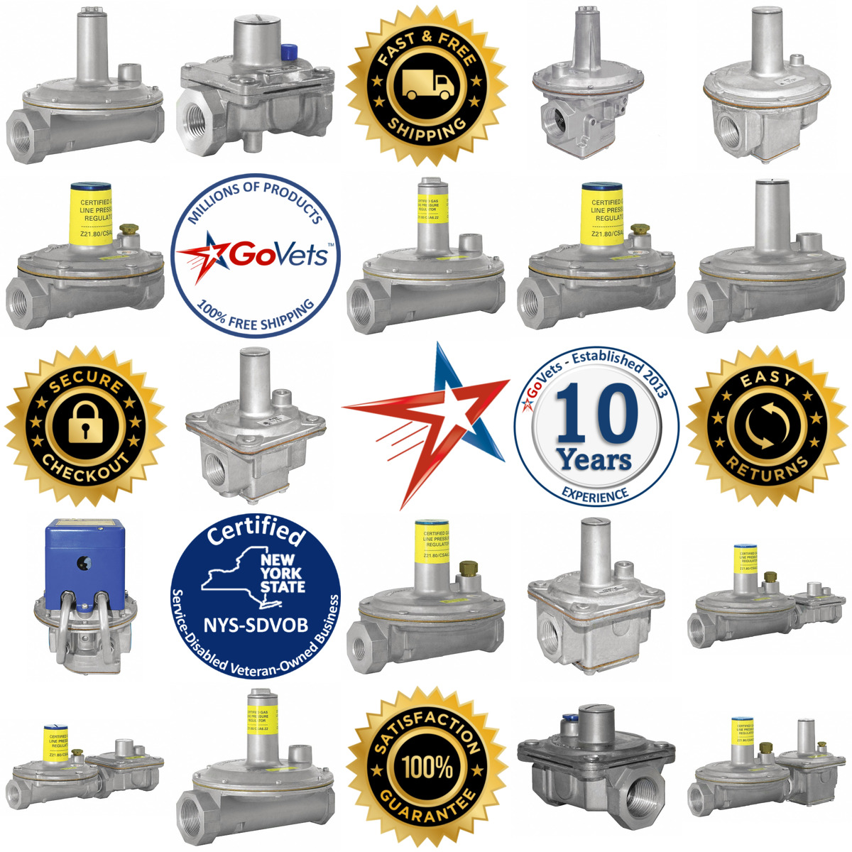 A selection of Gas Pressure Regulators products on GoVets
