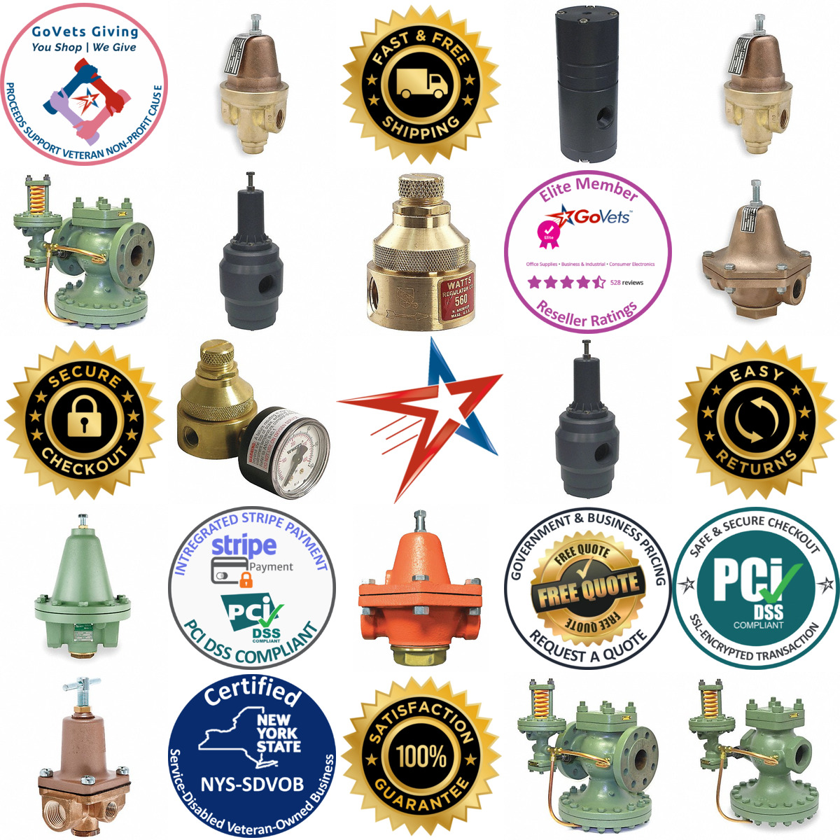 A selection of Pressure Regulators products on GoVets