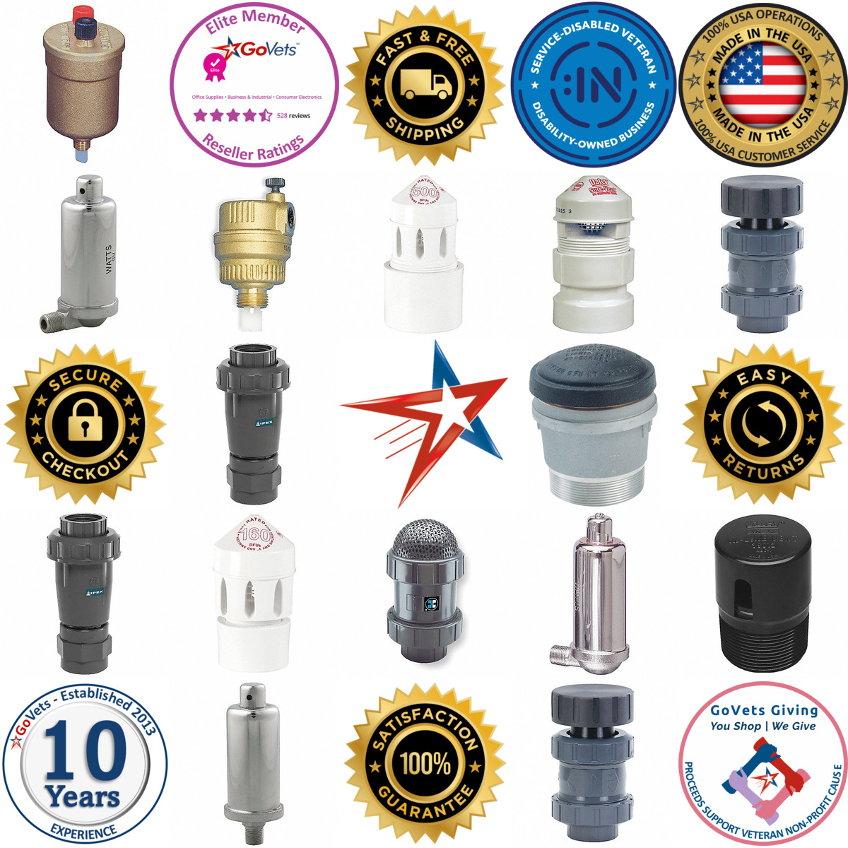 A selection of Vent Valves products on GoVets