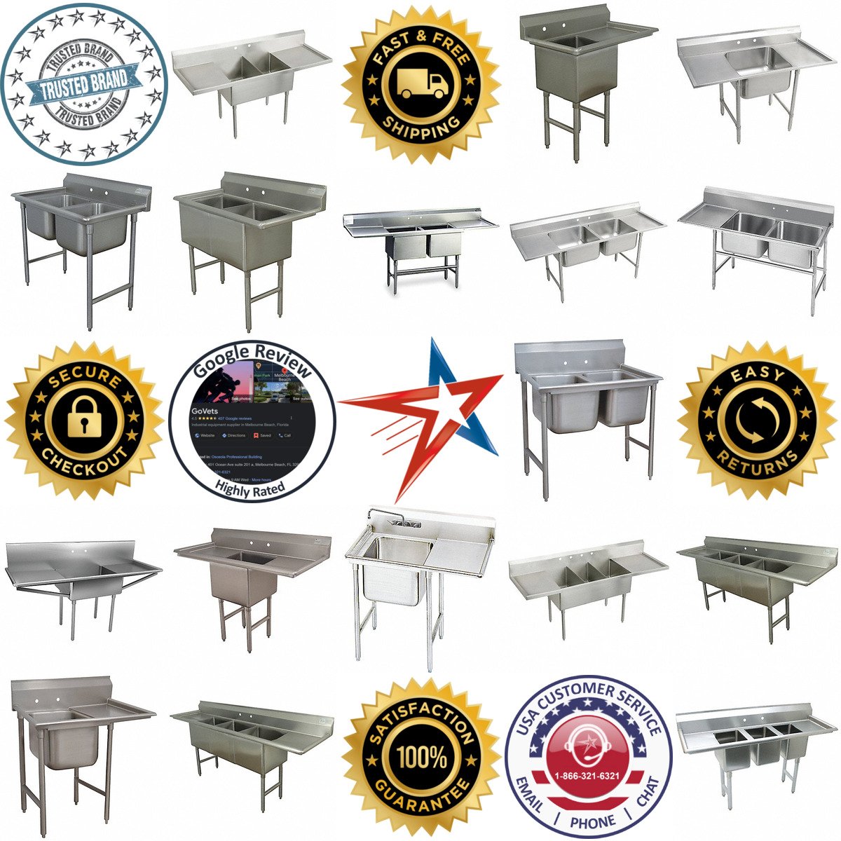 A selection of Freestanding and Pedestal Sinks products on GoVets