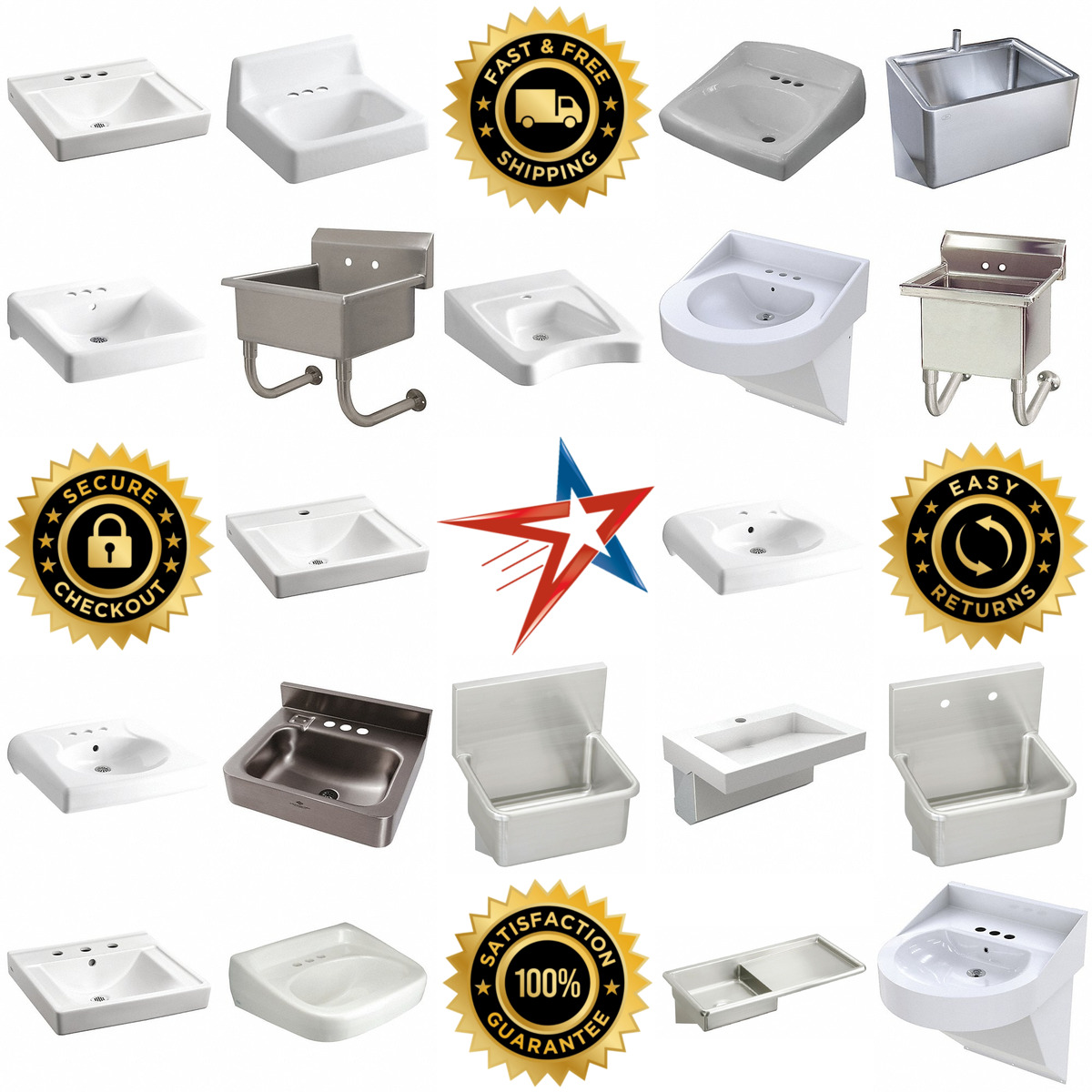 A selection of Wall Mount Sinks products on GoVets