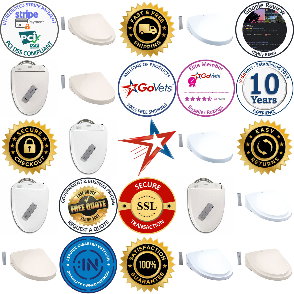 A selection of Bidet Toilet Seats products on GoVets