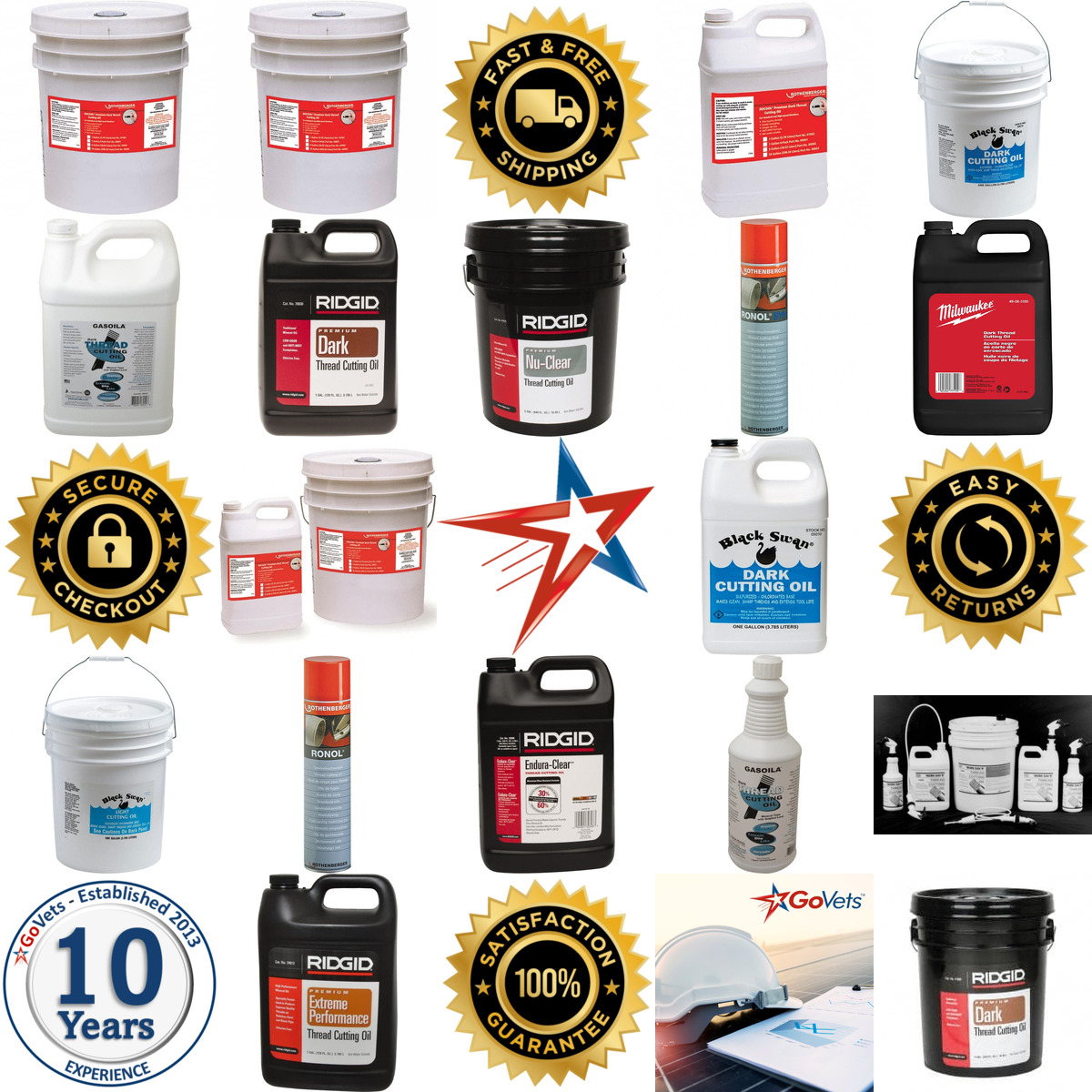 A selection of Pipe Cutting and Threading Oil products on GoVets