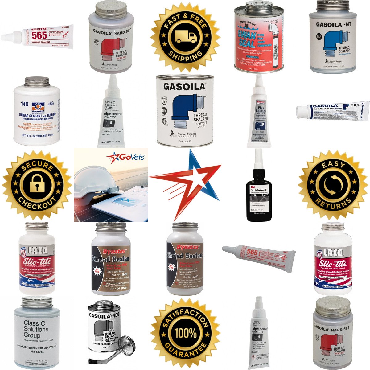 A selection of Threaded Pipe Sealants products on GoVets