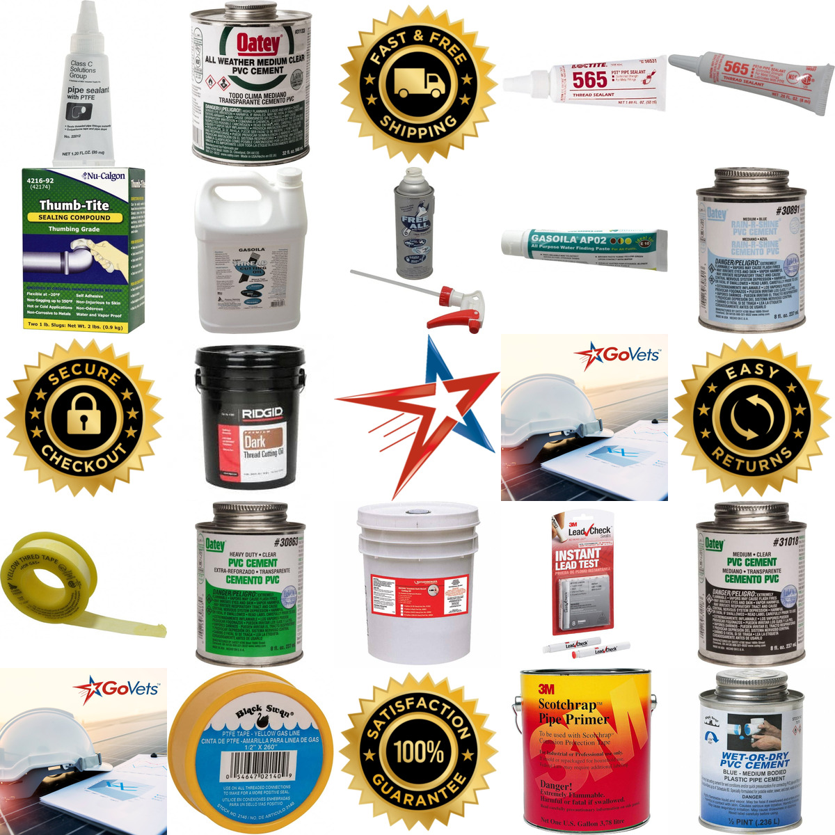 A selection of Cements Sealants and Chemicals products on GoVets