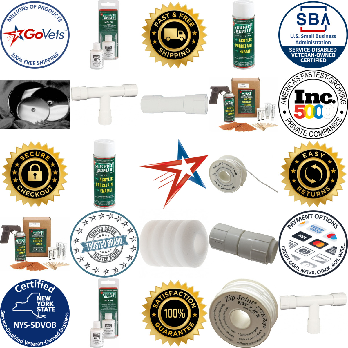 A selection of Fitting and Fixture Repair Products products on GoVets