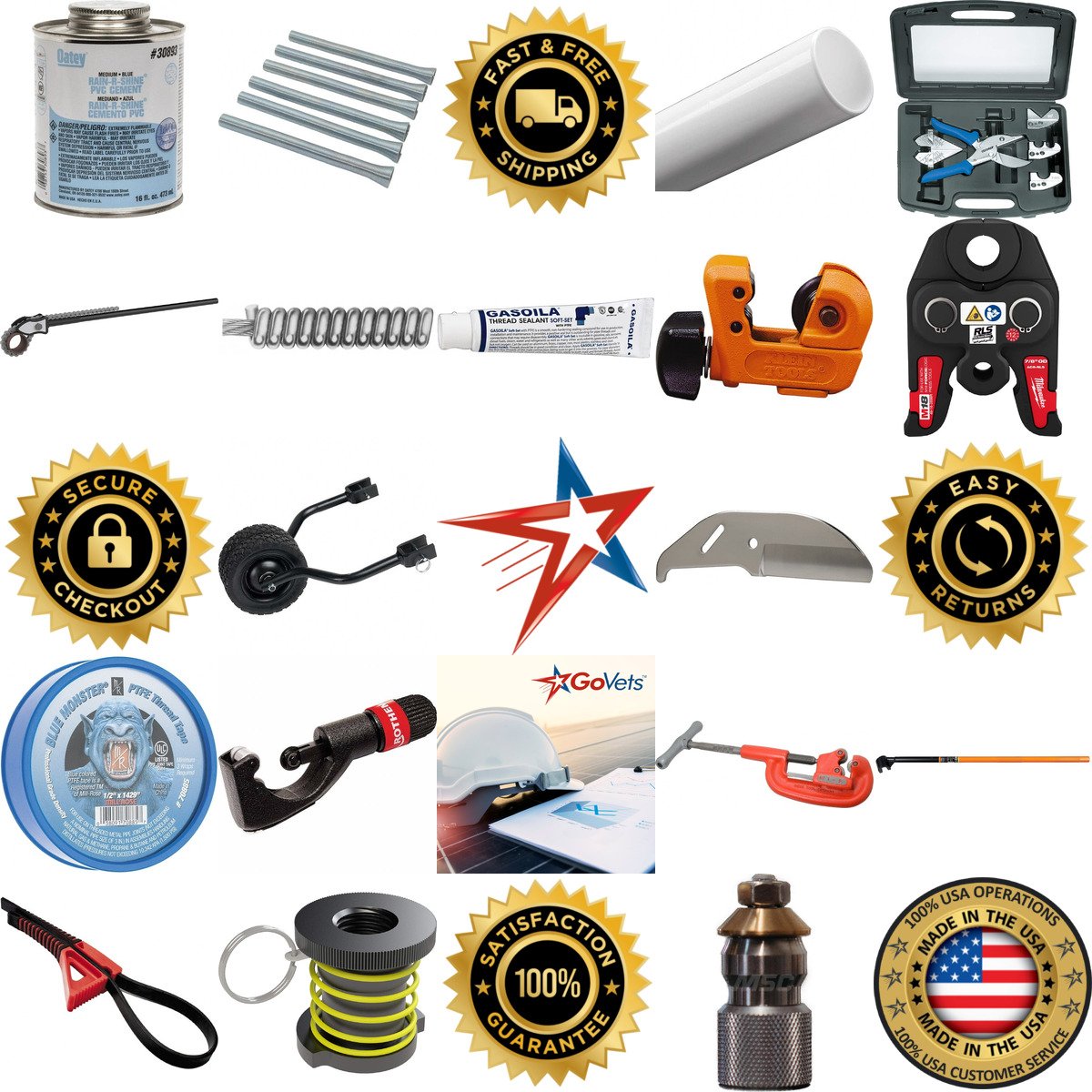 A selection of Plumbing Tools and Equipment products on GoVets