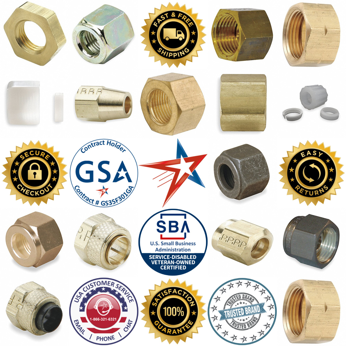 A selection of Compression Fitting Nuts products on GoVets