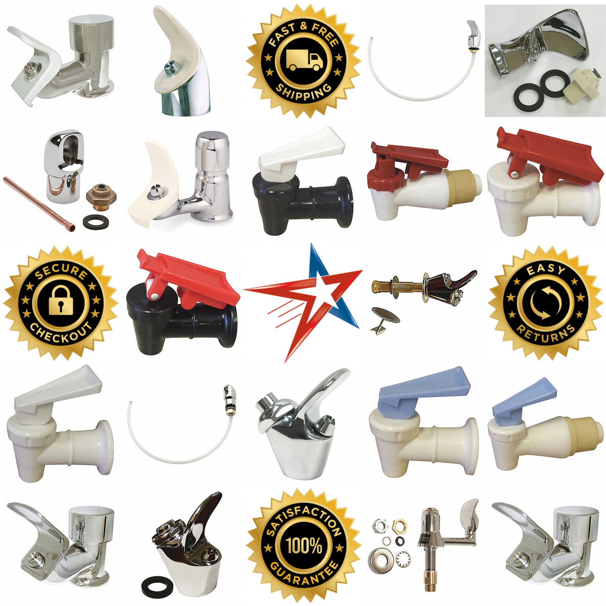 A selection of Bubblers and Dispensing Spouts products on GoVets