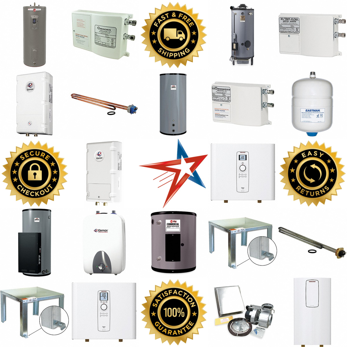 Millions of Products A selection of Water Heaters products on GoVets