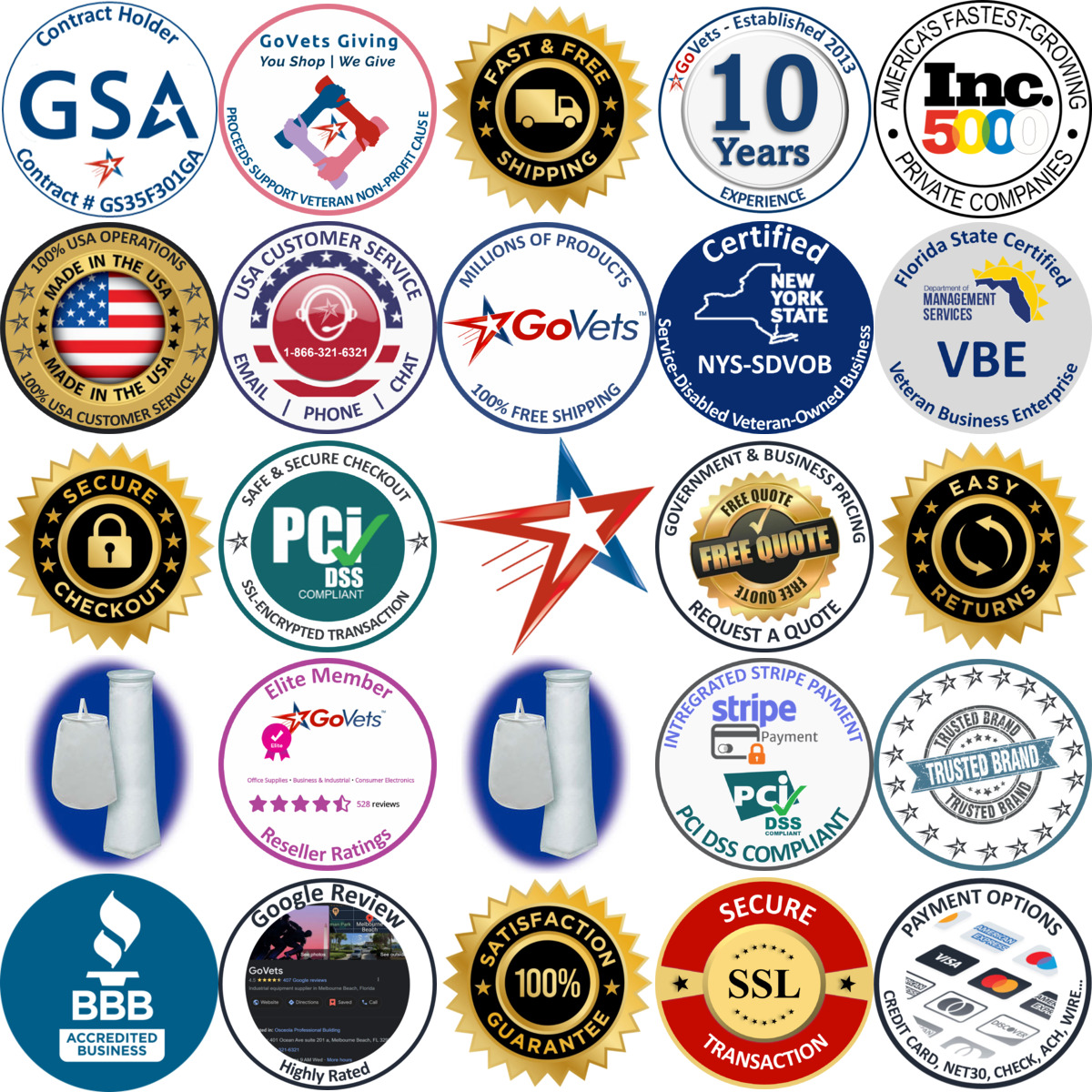 A selection of Nomex Felt products on GoVets