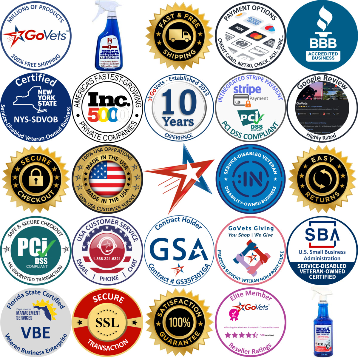 Millions of Products A selection of Leak Detectors products on GoVets