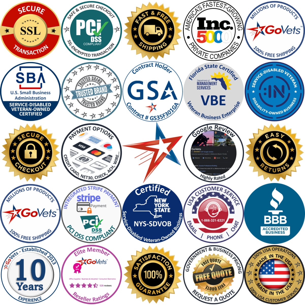 A selection of Backup Rings products on GoVets