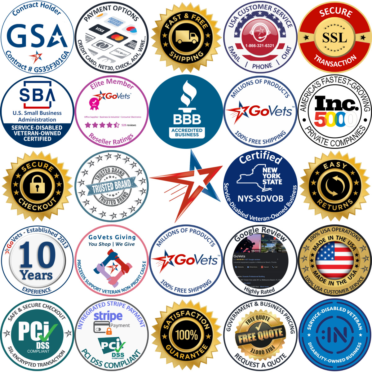 A selection of Aflas products on GoVets