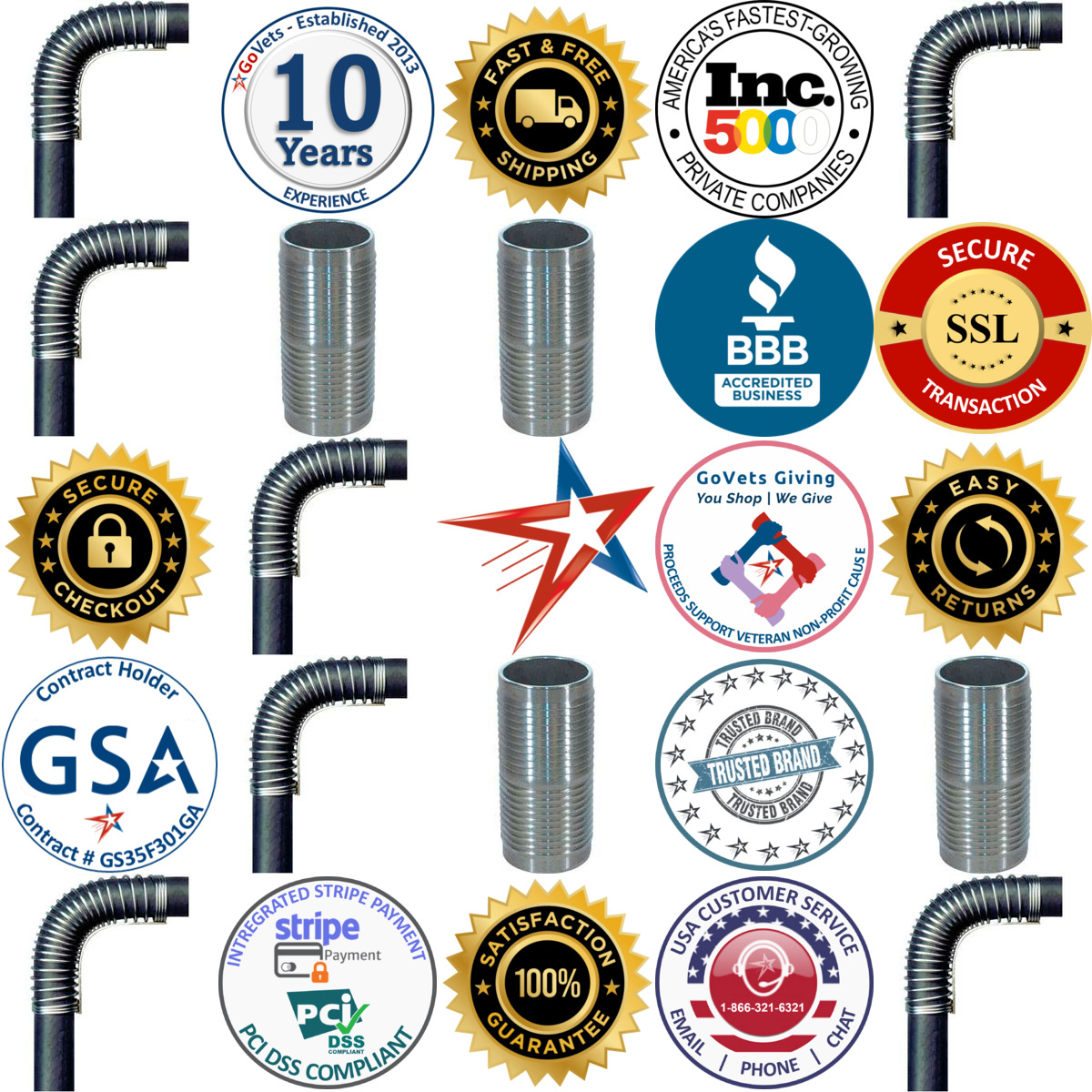 Millions of Products A selection of Hose Benders and Menders products on GoVets