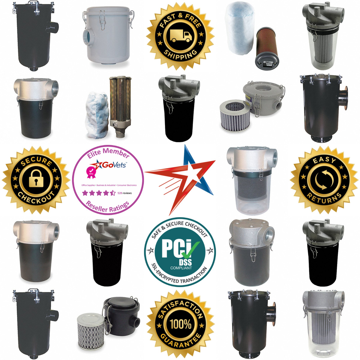A selection of Regenerative Blower Inlet Filters products on GoVets