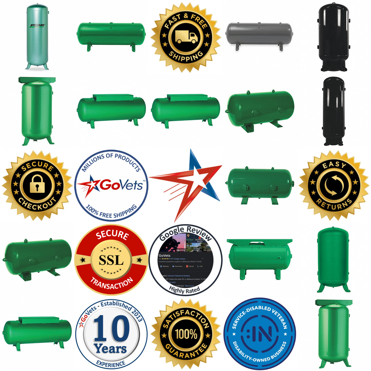 A selection of Stationary Air Tanks products on GoVets