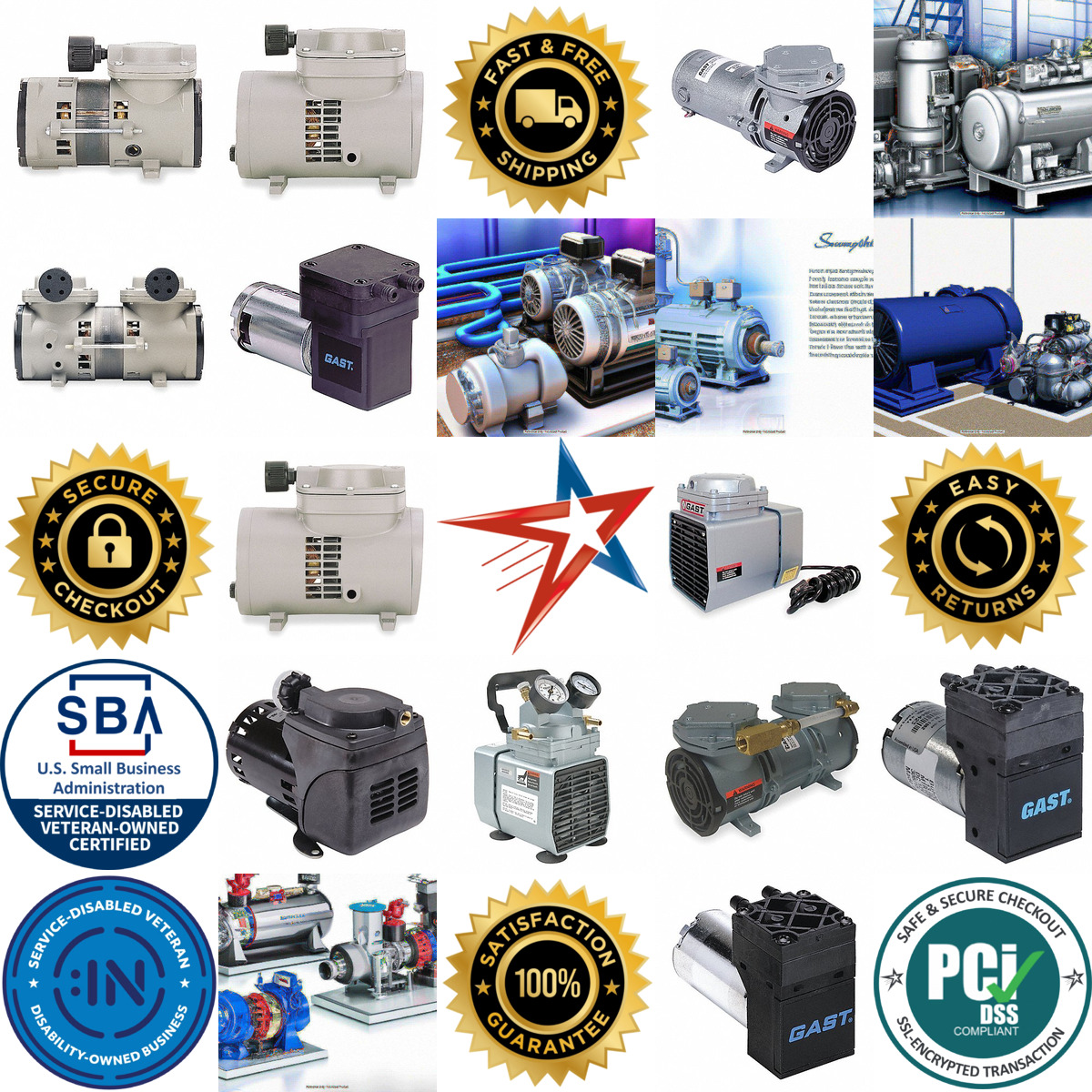 A selection of Diaphragm Compressors and Vacuum Pumps products on GoVets