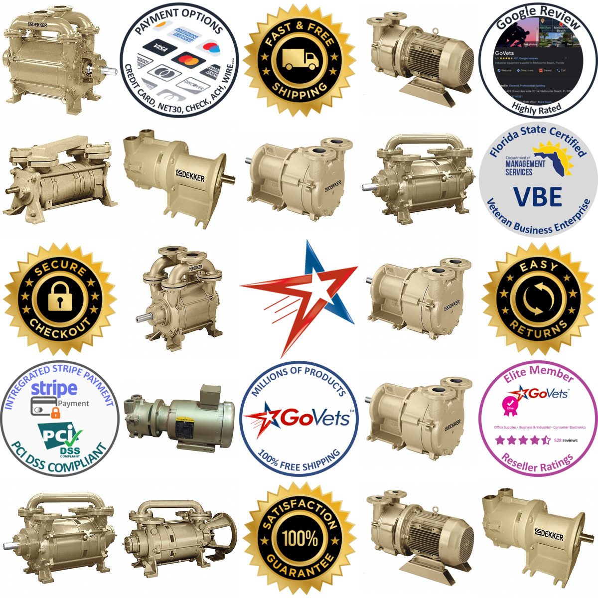 A selection of Liquid Ring Vacuum Pumps products on GoVets