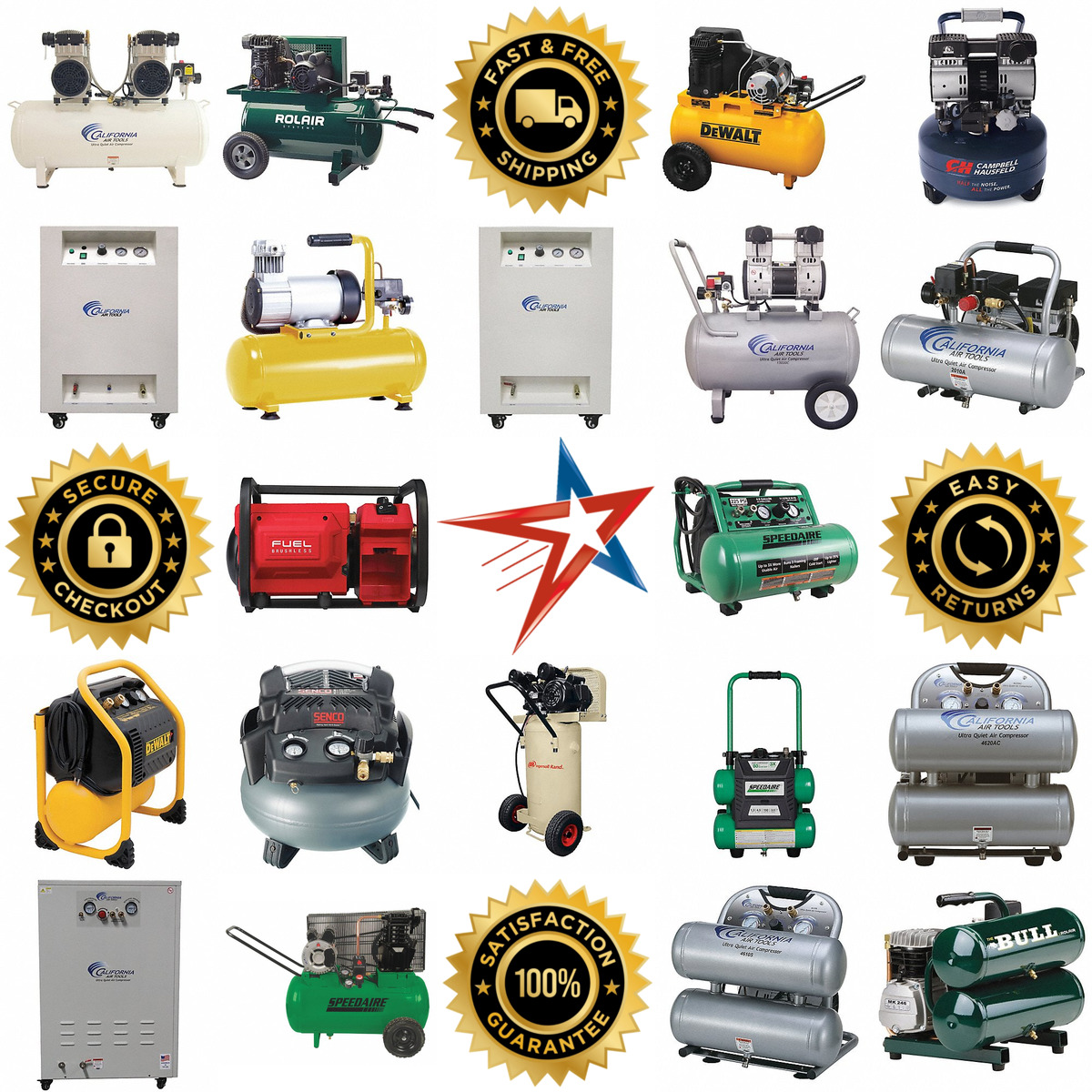 A selection of Portable Electric Air Compressors products on GoVets