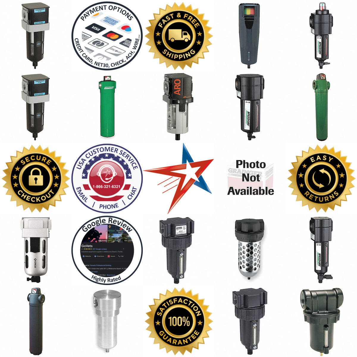 A selection of Compressed Air Filters products on GoVets