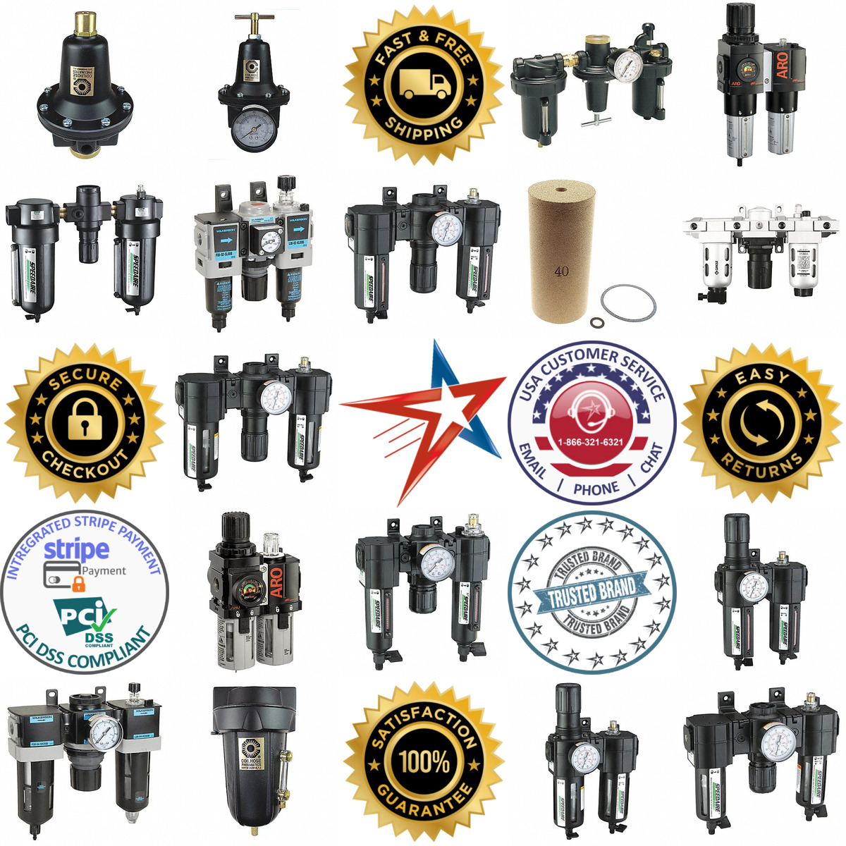 A selection of Filter Regulator Lubricators Frl  products on GoVets