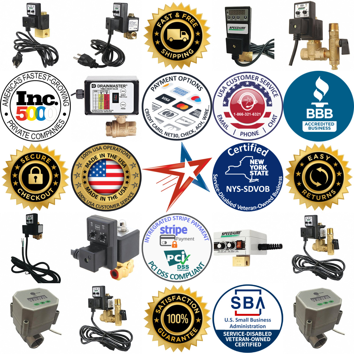 A selection of Timed Electric Auto Drain Valves products on GoVets