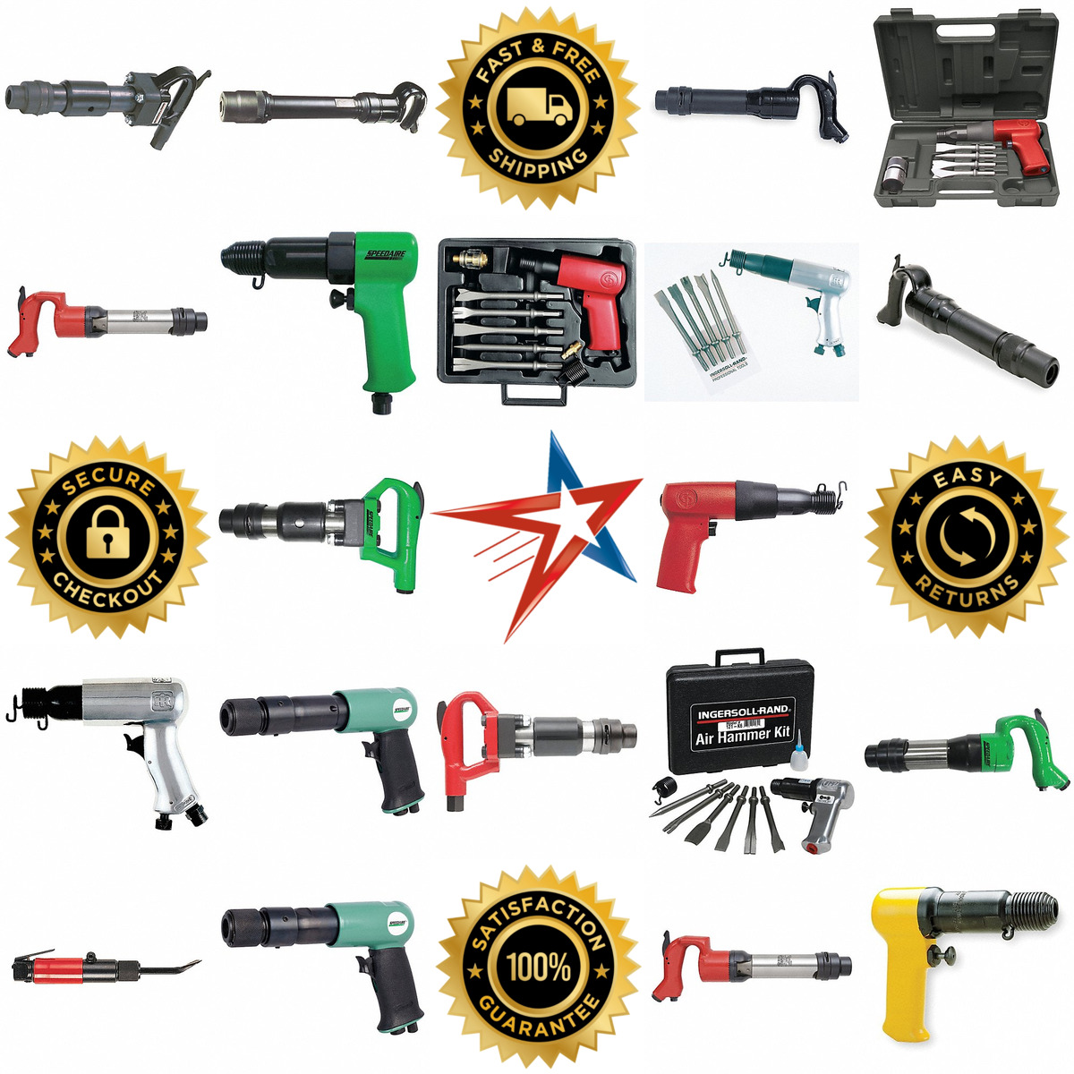 A selection of Air Powered Hammers products on GoVets