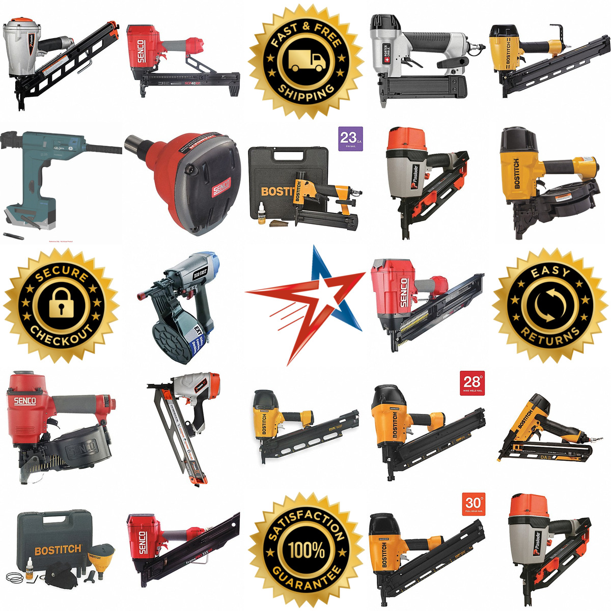 A selection of Air Powered Nail Guns products on GoVets