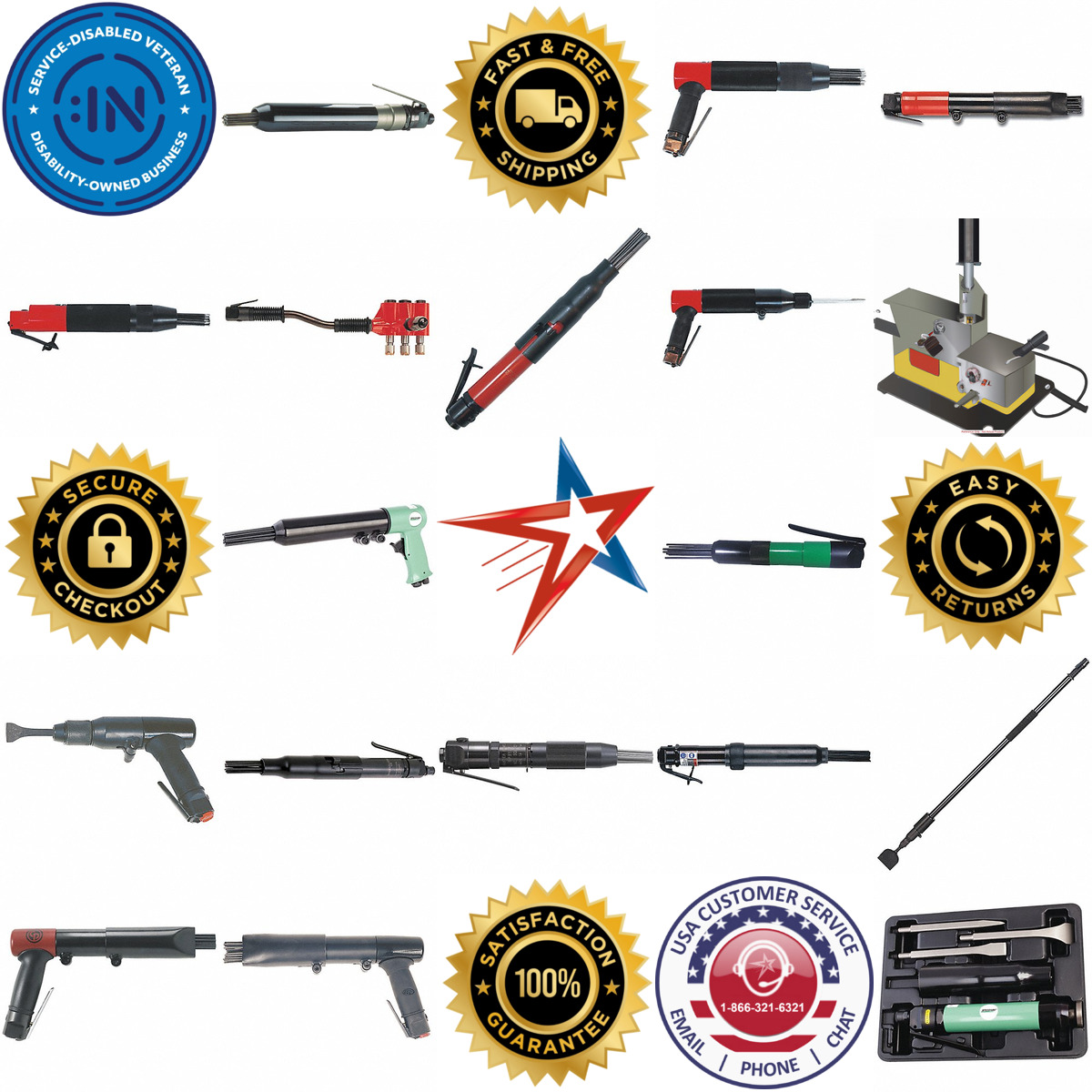 A selection of Air Powered Needle Scalers products on GoVets