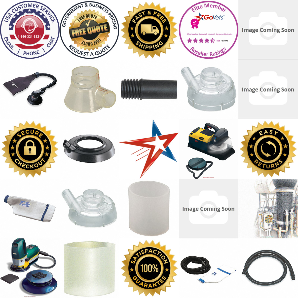 A selection of Air Powered Sanding Dust Collection Accessories products on GoVets