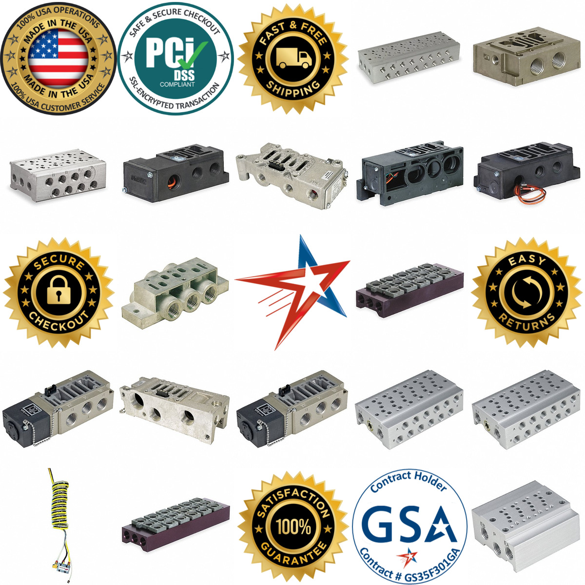 A selection of Solenoid Valve Manifolds products on GoVets
