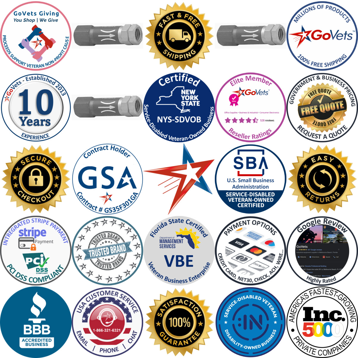 Millions of Products A selection of Inline Restrictors products on GoVets