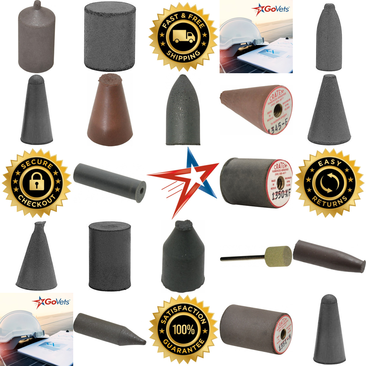 A selection of Rubberized Points products on GoVets