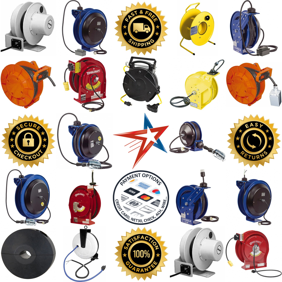 Millions of Products A selection of Electrical Cord and Cable Reels products on GoVets