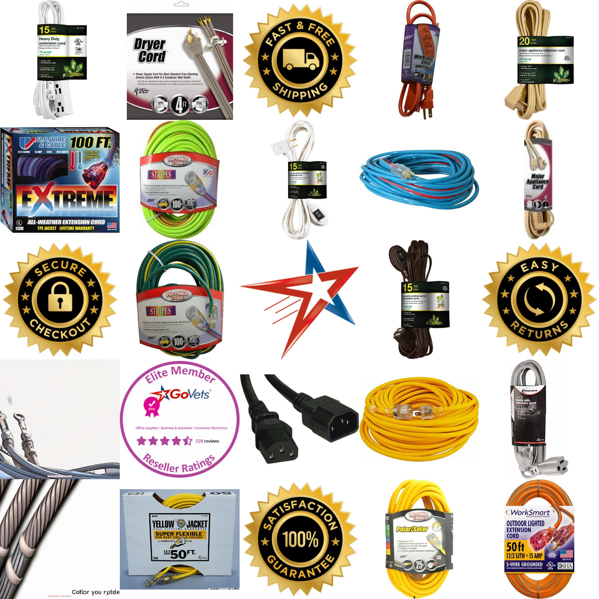 Millions of Products A selection of Power Cords products on GoVets