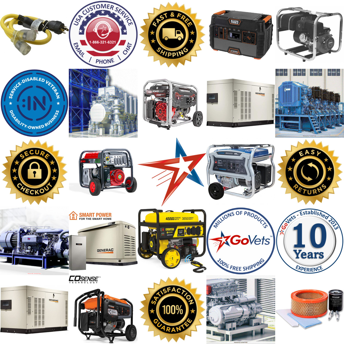 A selection of Power Generators products on GoVets