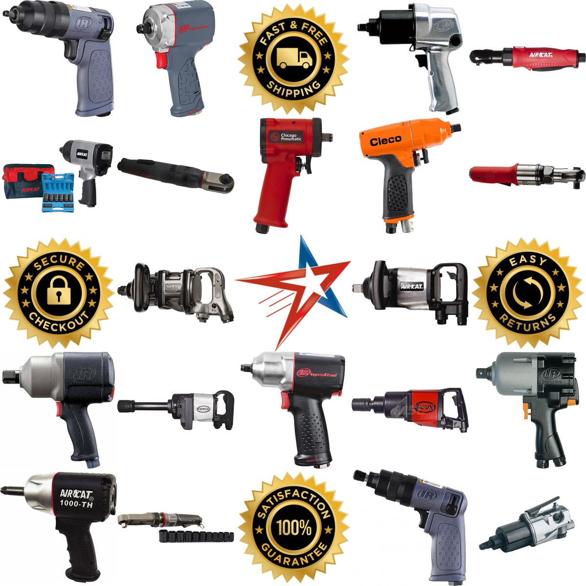 A selection of Air Impact Wrenches and Ratchets products on GoVets