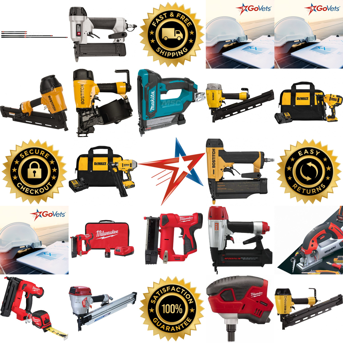 A selection of Power Nailers products on GoVets