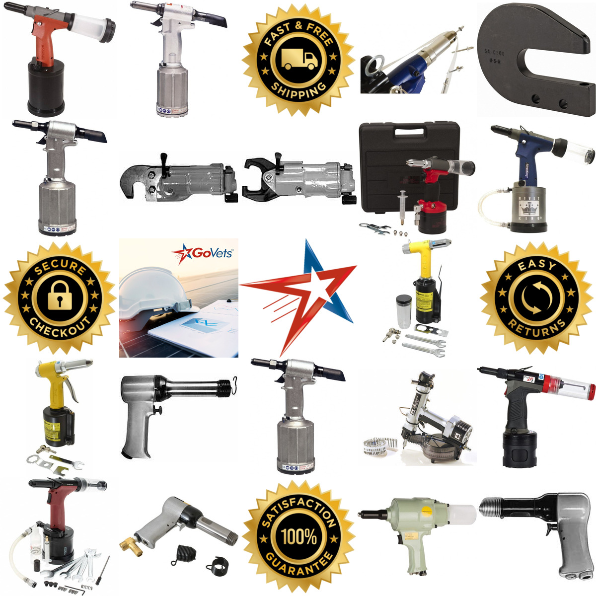 A selection of Power Riveters products on GoVets
