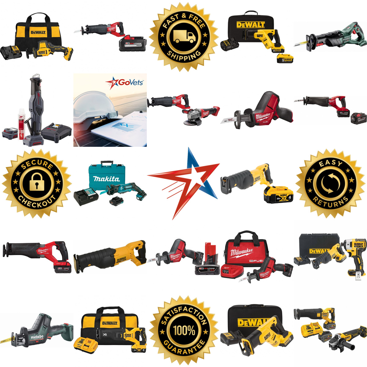 A selection of Cordless Reciprocating Saws products on GoVets