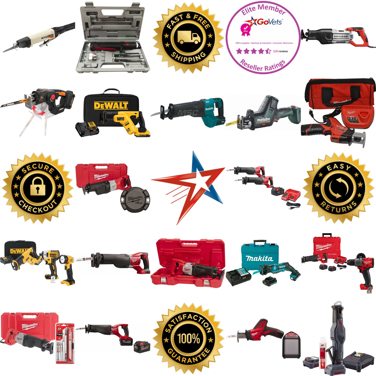 A selection of Reciprocating Saws products on GoVets