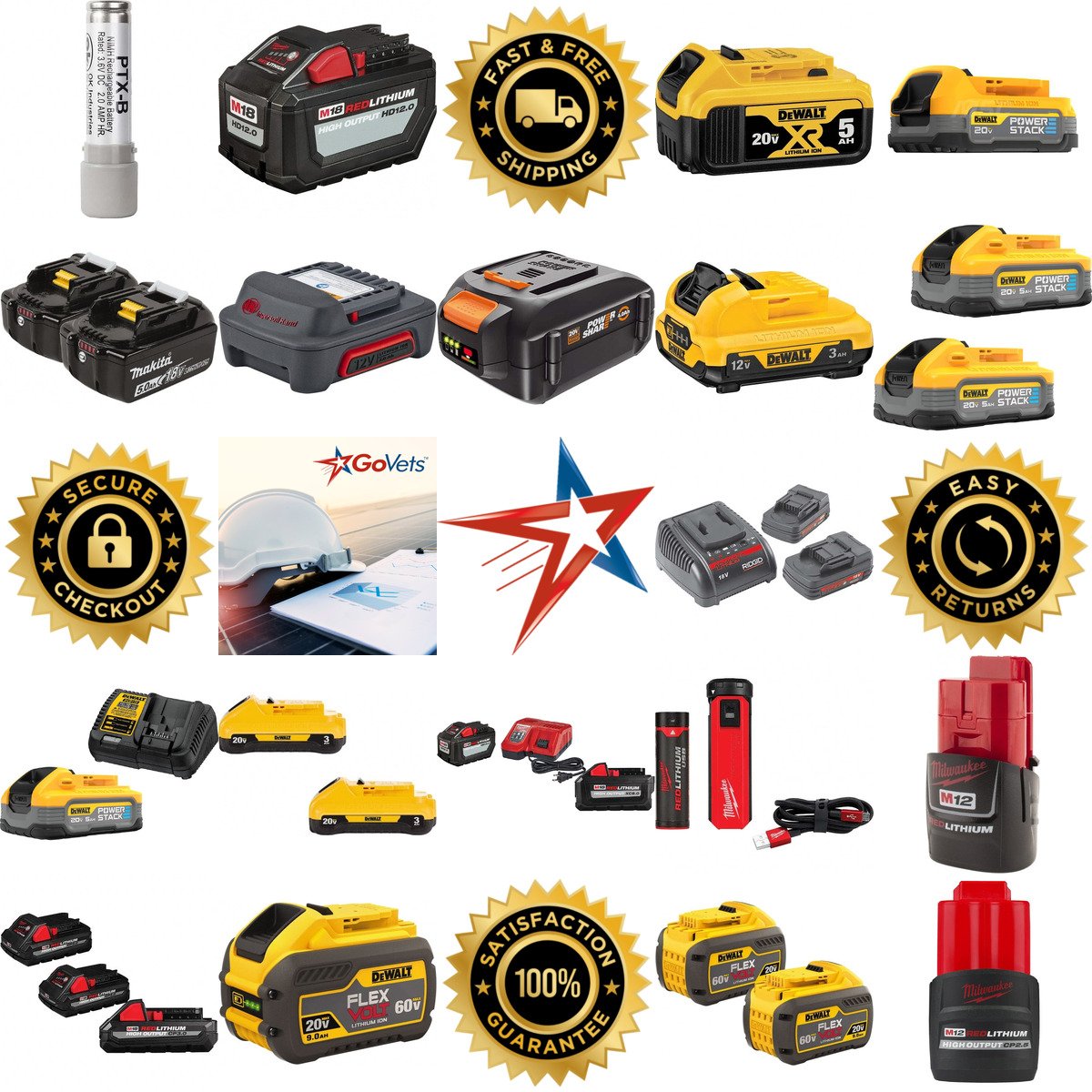 A selection of Power Tool Batteries products on GoVets