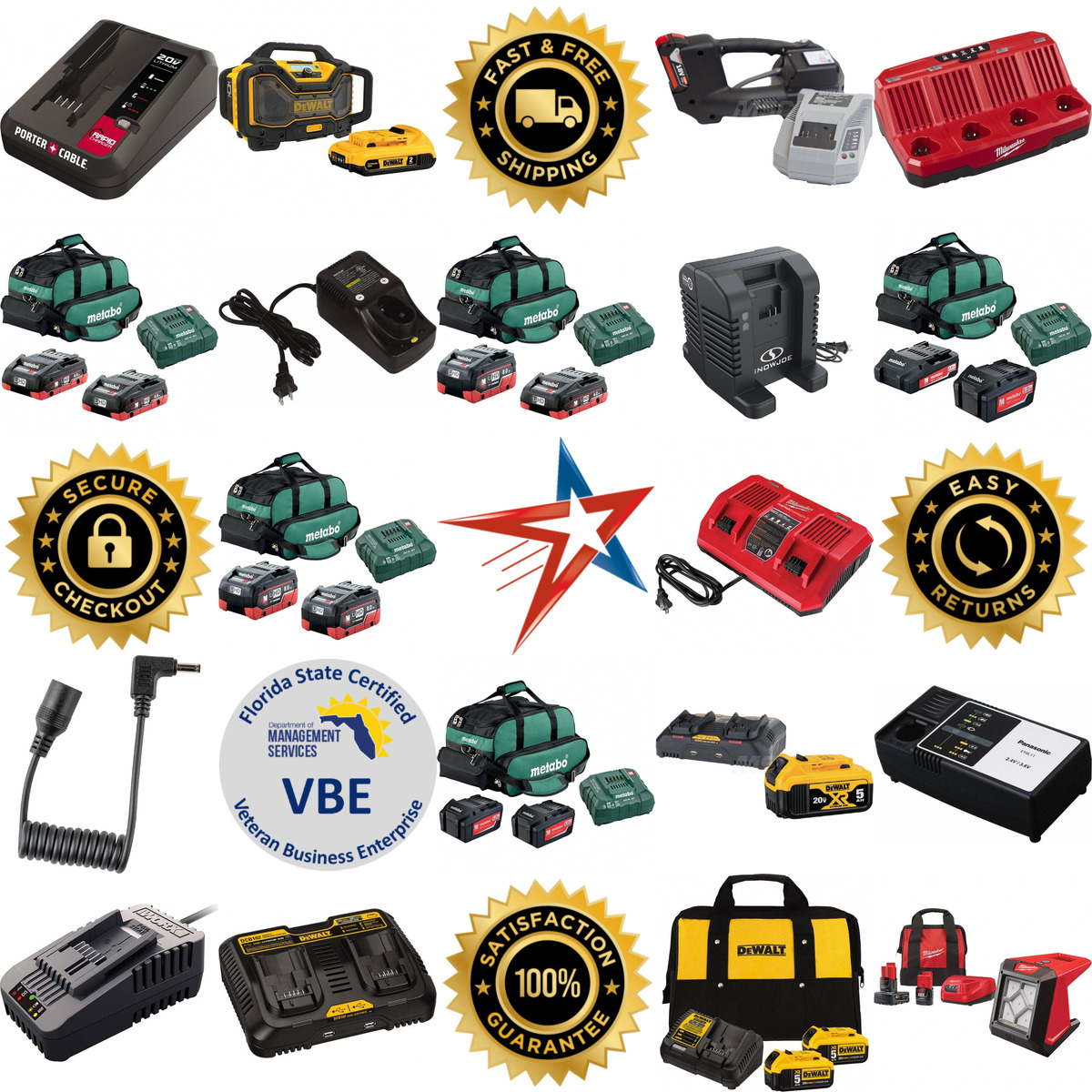 A selection of Power Tool Chargers products on GoVets