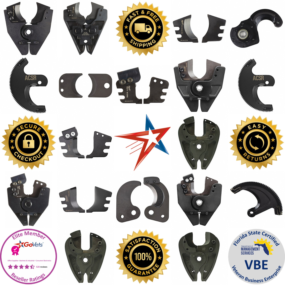 A selection of Cable and Wire Cutter Jaws and Blades products on GoVets