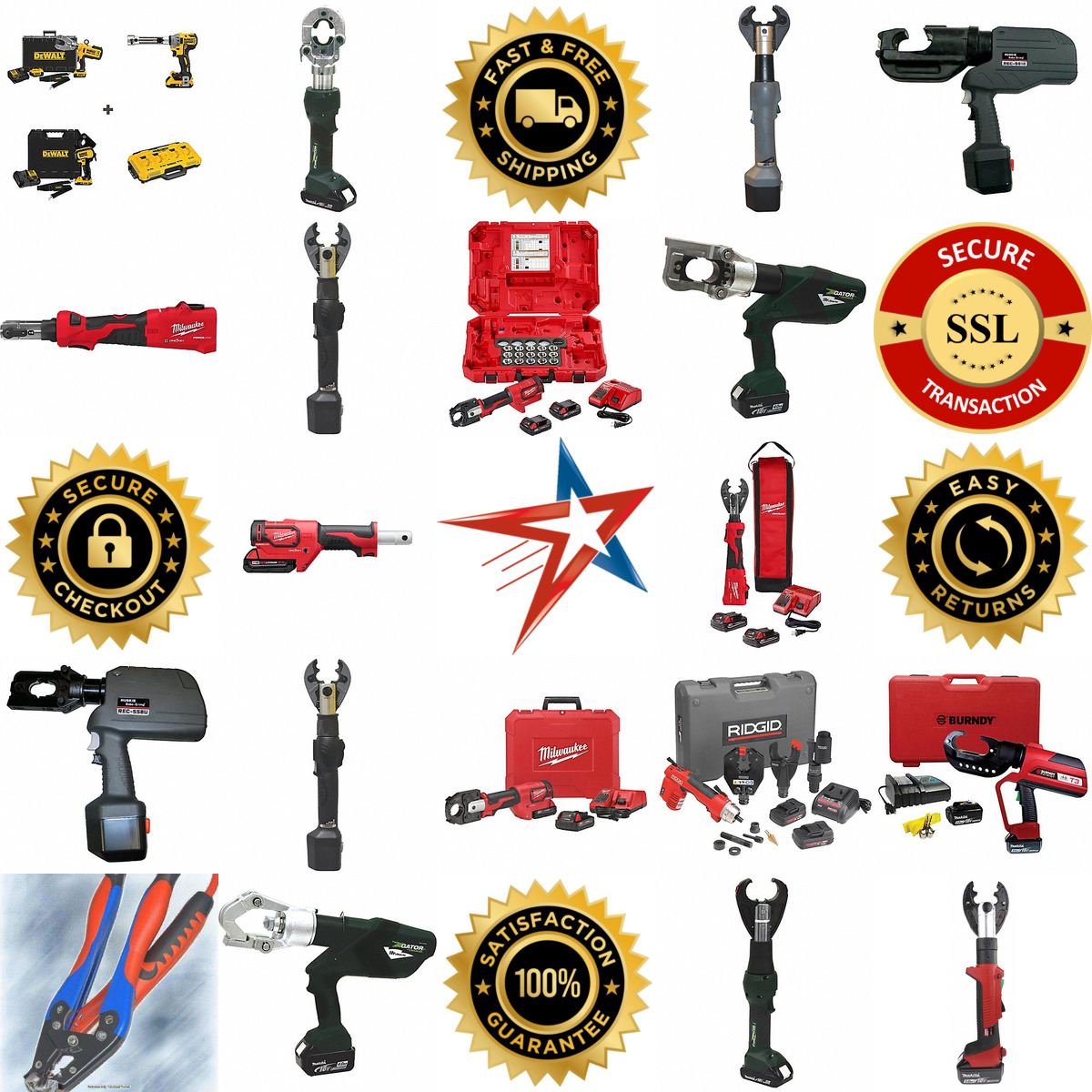A selection of Cordless Crimping Tools products on GoVets